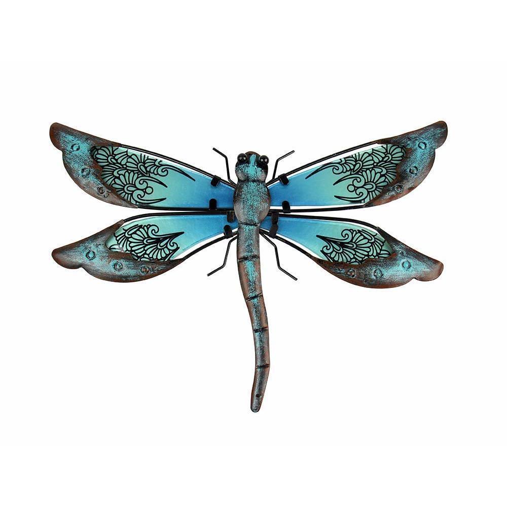 Metal Dragonfly Wall Decor - Outdoor Garden Art For Patio, Living Room,😚